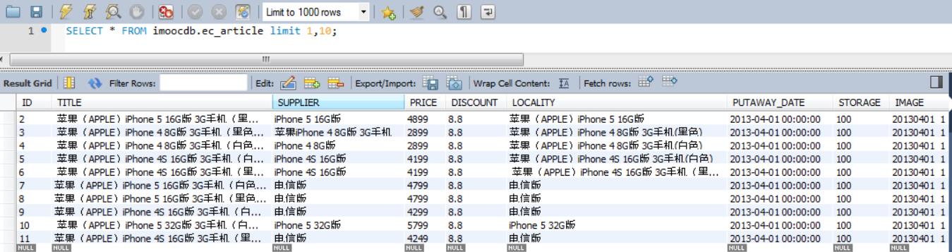 MySQL分页查询的查询